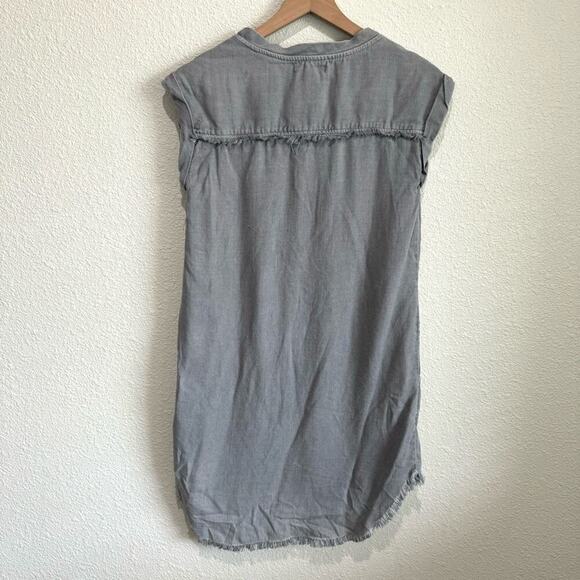 Cloth & Stone Women's XS Grey Casual Sleeveless Dress Boho Minimal Tencel - Picture 12 of 12